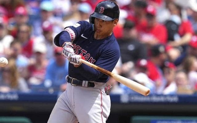 「コンタクト力が際立っている」吉田正尚の”選球眼＆打撃技術”をＭＬＢ公式が称賛！「三振率は４番目に低い割合だ」