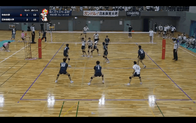 関東大学バレーボール連盟 男子1部春季リーグ戦 Bコート【見逃し配信】