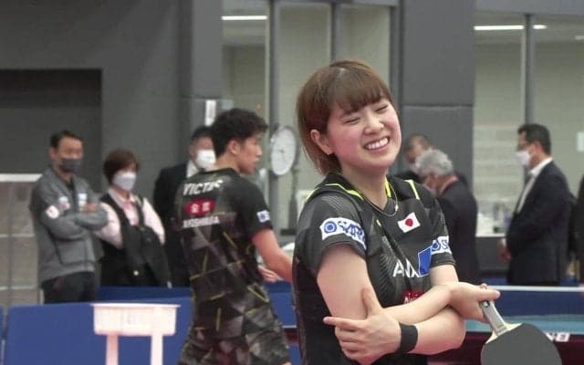 【世界卓球】笑顔満載！長﨑美柚＆木原美悠『Wみゆう』ペア初の世界卓球へ｜卓球日本代表公開練習 