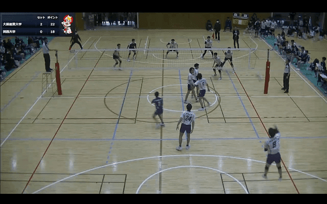 関西大学バレーボール連盟 男子1部春季リーグ戦 Bコート【見逃し配信】
