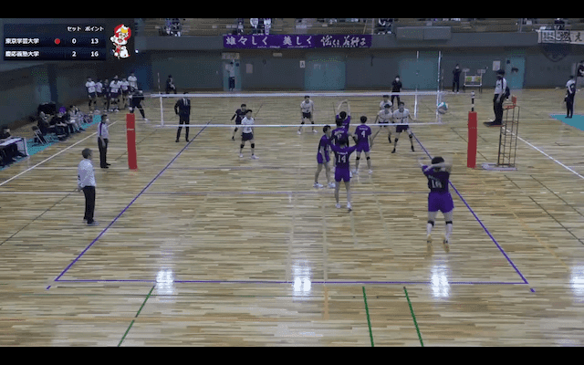 関東大学バレーボール連盟 男子1部春季リーグ戦 Aコート【見逃し配信】