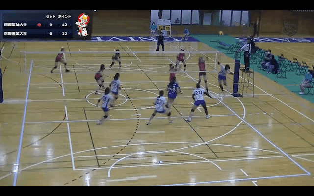 関西大学バレーボール連盟 女子1部春季リーグ戦 Aコート【見逃し配信】