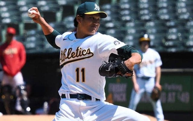【MLB】藤浪晋太郎、火消しで雄叫びガッツポーズ　大ピンチで登板し空振り三振奪う