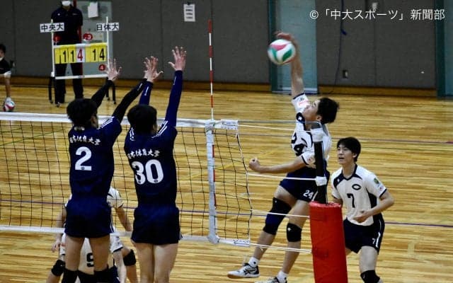 一歩届かず。惜しい展開繰り広げるも黒星ー春季関東大学バレーボールリーグ男子１部　対日体大