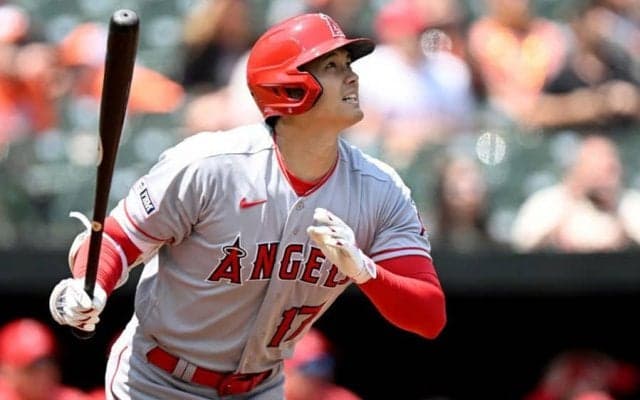 【MLB】大谷翔平の10号は「アメージング」　バットの先でも柵越え…地元放送局は感嘆
