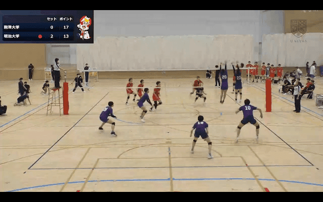 関東大学バレーボール連盟 男子1部春季リーグ戦 Bコート【見逃し配信】