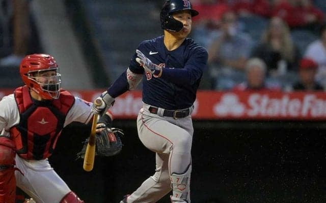 【MLB】吉田正尚、大谷翔平との談笑は「近況報告」　2安打も反省「我慢すれば出塁できた」