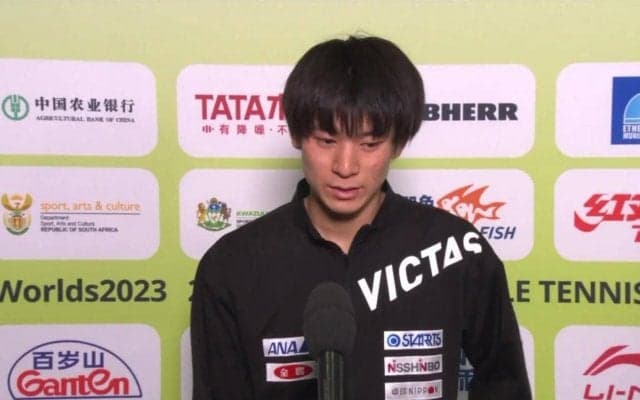 【世界卓球】戸上隼輔 インタビュー「何もできなかった。実力の差を痛感した」王にリベンジならず 2回戦敗退