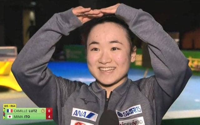 【世界卓球】伊藤美誠 インタビュー「はなまるの試合でした」2戦連続ストレート勝利で3回戦進出