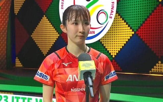【世界卓球】早田ひな インタビュー 「お母さんが作ってくれたうどんで、日本食を感じています」イタリアのエースに完勝で3回戦進出！