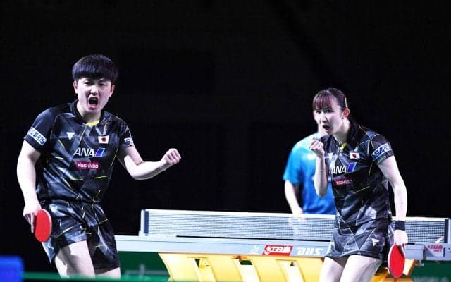 【世界卓球】張本智和・早田ひな 2大会連続のメダル確定！韓国若手エースペアをストレートで圧倒