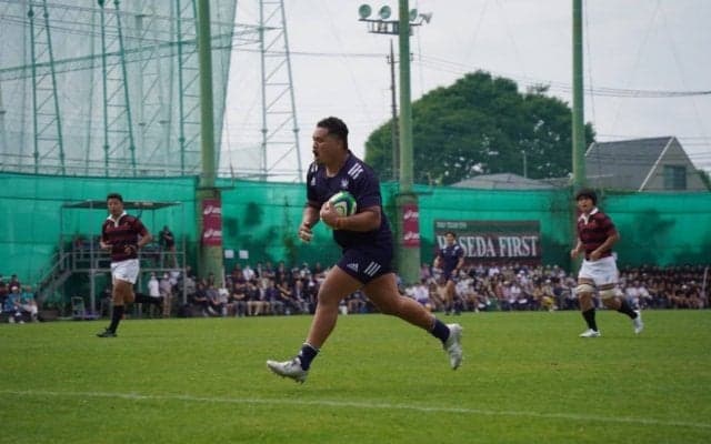 ［ラグビー］キャプテンがトライを決めるも名門・早大に敗北