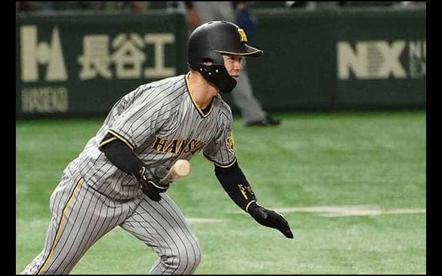 サヨナラ打でDIDアワード受賞の阪神・中野が喜び　「西さんに負けをつけるわけには」