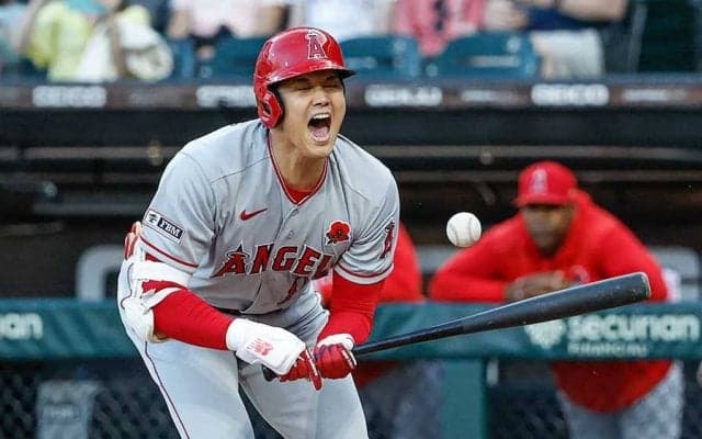 【MLB】大谷翔平、今季初死球で悶絶もエ軍指揮官「大丈夫だ」　直撃即絶叫も無事を強調