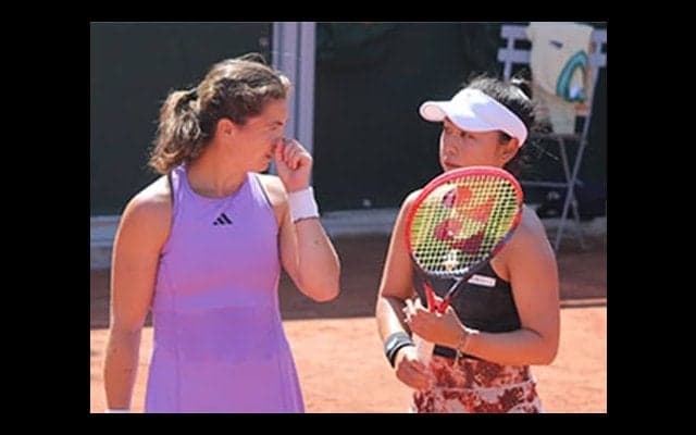  穂積絵莉ペアが女王撃破の大金星 