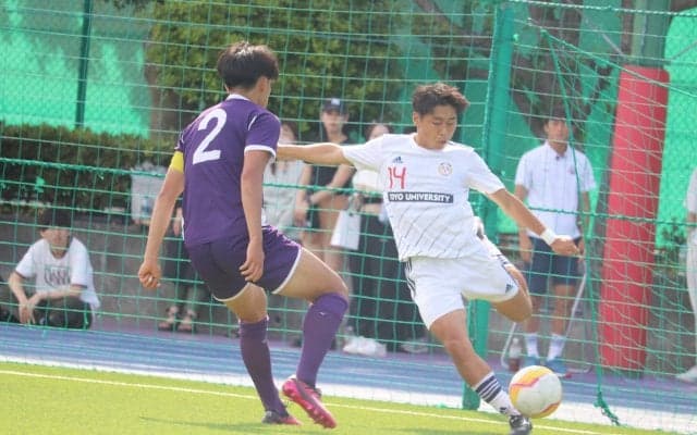 [男子サッカー]吹き荒れる\"東洋旋風\"！昨季王者の明大を２発完封で２位浮上