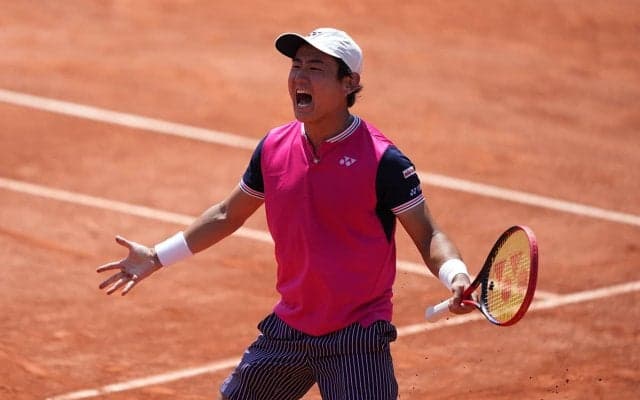 西岡良仁、グランドスラム2大会連続のベスト16! 4回戦は連続でシード撃破している世界49位と対戦[全仏オープン]