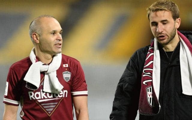 神戸のサンペール、別れ近づく偉大なる“先輩”イニエスタを語る「彼と競って苦しんだこともある」