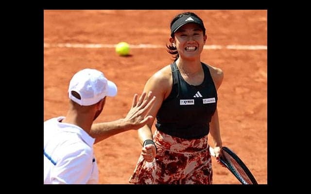 加藤未唯、全仏OP混合複決勝へ