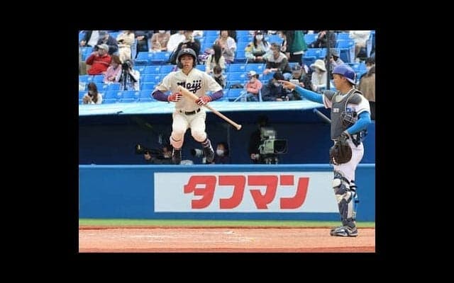 「垂直ジャンプ」が話題　明治大・飯森太慈は指定校推薦からその快足でレギュラーを奪取→首位打者＆盗塁王に輝いた
