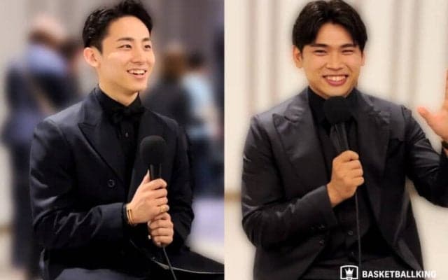 島田チェアマンが感嘆「すごい選手になったな」…原修太と河村勇輝に突撃インタビュー