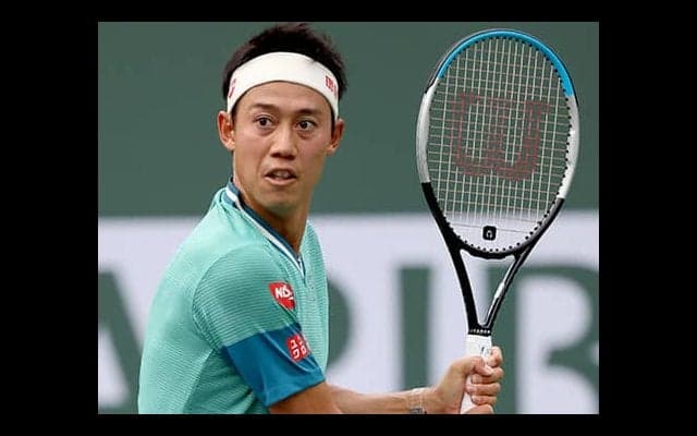 錦織 復帰戦のコートで練習開始