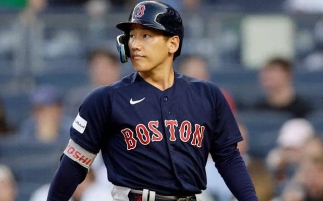 【MLB】吉田正尚“14球”驚異の粘りで四球　8球連続ファウルに敵地衝撃…捕手マウンドへ