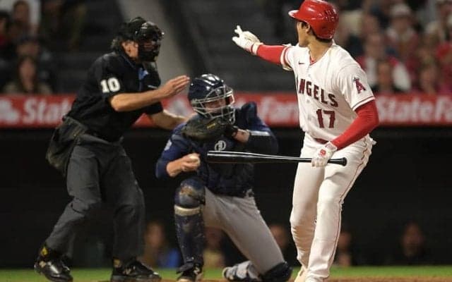 大谷翔平への”疑惑の判定”に本人も不満露わ　猛抗議のネビン監督は退場に「首を振るだけでは済まなかった」