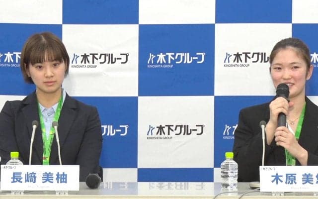 【ノーカット】⻑﨑美柚・木原美悠 世界卓球2023 女子ダブルス銅メダル獲得報告会