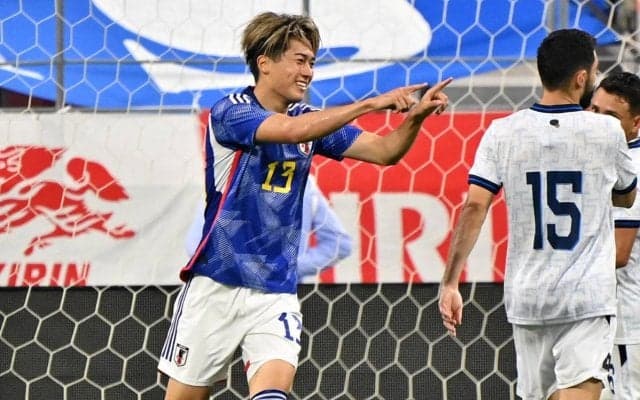 代表2戦目で初ゴールの中村敬斗「決めて当然のパス」と久保建英のアシストに言及、更なる高みへ「とにかく生き残る。それだけ」