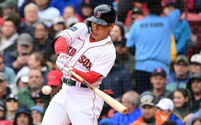 【MLB】吉田正尚、グリーンモンスター直撃の適時二塁打　あと数cmでHRも…10試合ぶりの打点