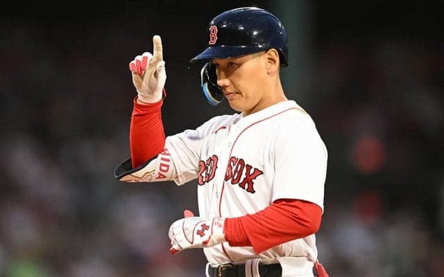 【MLB】吉田正尚、ダブル・ダブルを含むメジャー初4安打の大暴れ　打率は.309まで急上昇、チームはヤ軍相手に大量リード