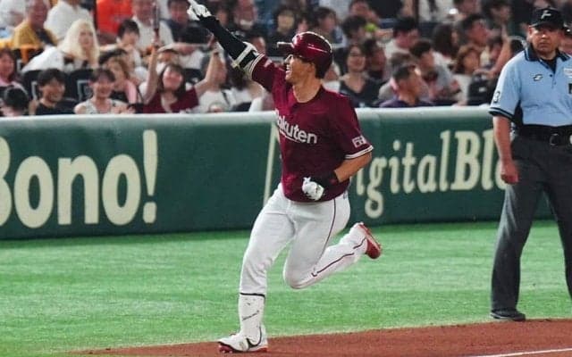 楽天・辰己涼介が逆転の5号2ラン！　1点差を守り連勝…岸孝之が5回1失点で2勝目