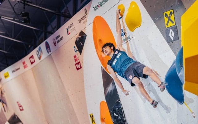 16歳・安楽宙斗がW杯初優勝！年間王者にも輝く快挙達成【IFSCボルダーワールドカップ インスブルック】