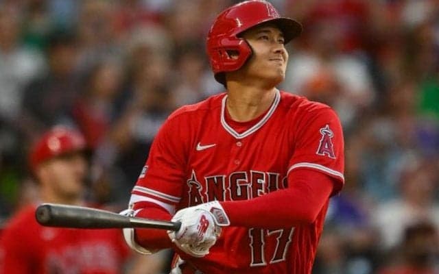 【MLB】大谷翔平の衝撃弾に「別の惑星から来た存在だと…」　ボール球捉えた一撃に地元局騒然
