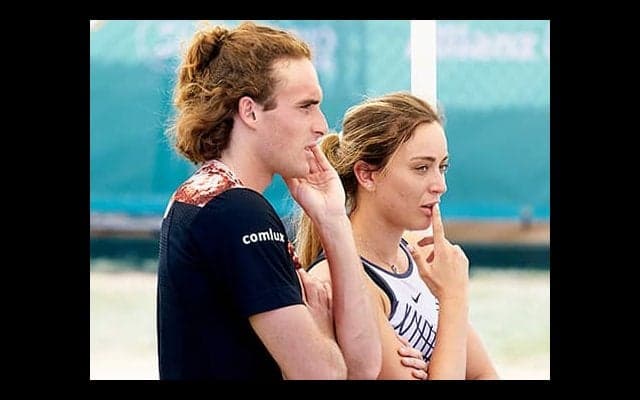 ビッグカップル“tsitsidosa” 芝で練習