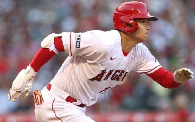 【MLB】大谷翔平、ライン際の打球で魅せる快足　「超えると思う」地元局が期待する球団記録