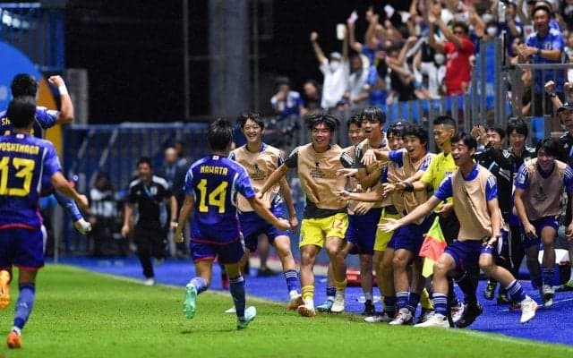 U-17日本代表が韓国を破り大会連覇、4度目のアジア王者に！名和田我空の圧巻2発＆道脇豊のダメ押し弾で日韓対決制す！【U-17アジアカップ】