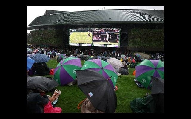  ウィンブルドン 69試合が順延 