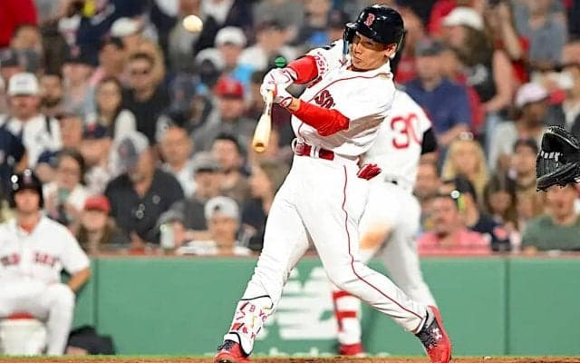 【MLB】吉田正尚、“マッチョマン炸裂”の4戦連続マルチ安打で打率リーグ3位に浮上　痛烈打でチャンスメークしチーム連敗阻止
