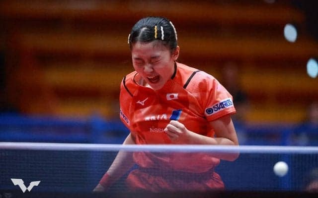 15歳・張本美和 世界卓球銀メダリストを破る！韓国のエース左腕を破り初戦突破【卓球 WTTリュブリャナ】