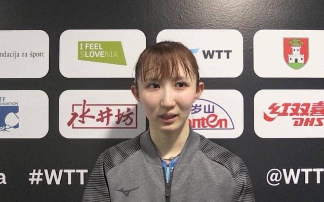 早田ひな 張本美和との日本人対決を制して準々決勝へ「平野選手に続きたい」【卓球 WTTリュブリャナ】