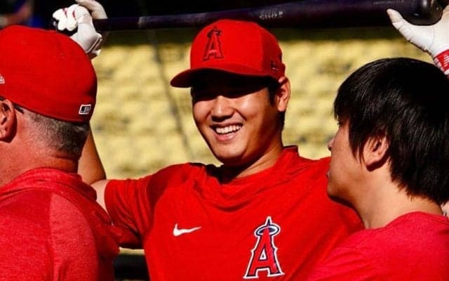 【MLB】ニコニコが止まらない「大谷くんもうれしそう」　元助っ人と“懐かし対面”が反響