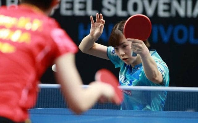 女子シングルス3回戦 長﨑美柚 vs 王曼昱【卓球 WTTリュブリャナ】