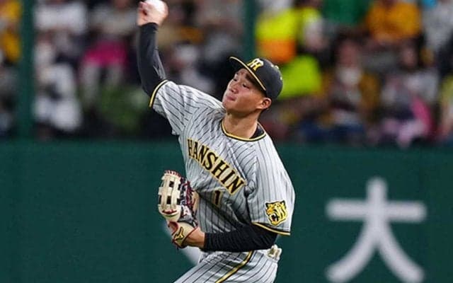 阪神ドラ1の「レーザー炸裂！」　ノーバン突き刺しファン大興奮「ええ肩してるわ」