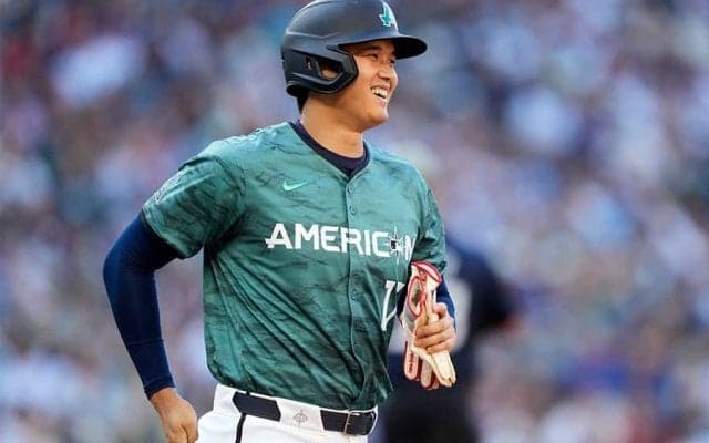【MLB】大谷翔平は「ウインクしてきた」　まさかの四球も…元同僚右腕が堪能した6球勝負