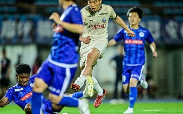 川崎・宮代大聖が水戸戦後に語った「サポーターのために毎試合勝利を届けなければいけない責任感を持ってやらなければいけない」の決意。「もっともっと引っ張っていけるように」