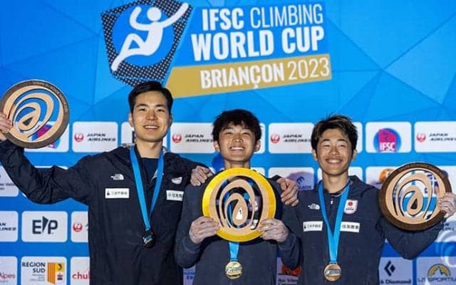 安楽宙斗が日本人初のW杯2種目制覇！ 日本男子が決勝8人中7人を占めて表彰台も独占【リードW杯2023 第4戦ブリアンソン大会】