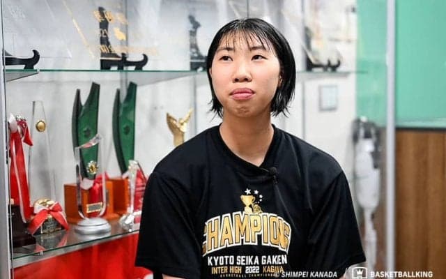 攻防においてマルチな働きを見せる八木悠香（京都精華学園高校3年）「外角シュートをもっと狙っていきたい」