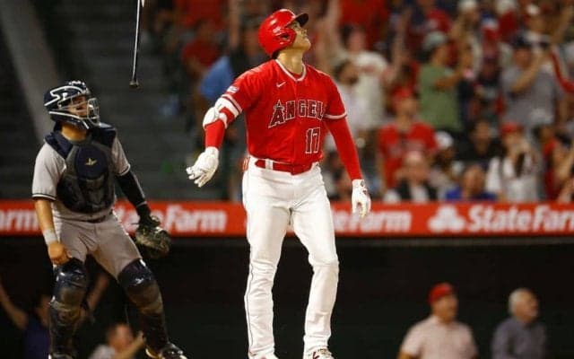【MLB】大谷翔平は「バットフリップも豪快」　地元放送局も仰天の35号「唯一無二です！」